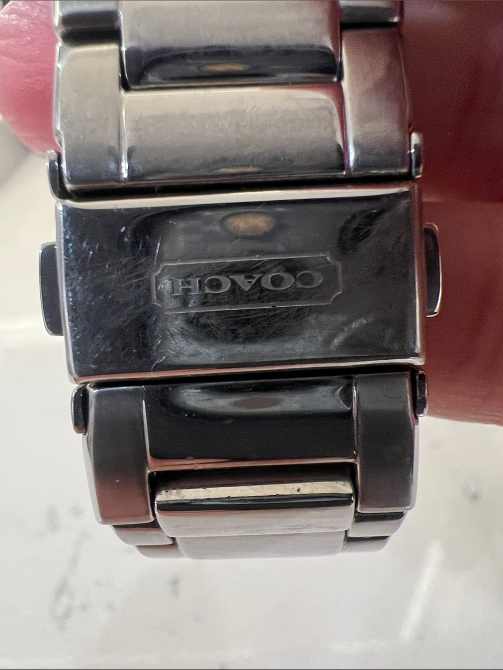 Coach Silver-Tone Chronograph Bracelet Watch - Picture 3 of 10